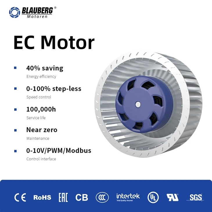 Blauberg BC-F140B-EC-00 140mm EC Forward Curved Centrifugal Fan factory