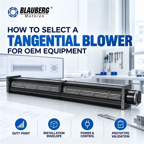 Com seleccionar un ventilador tangencial per a equips OEM